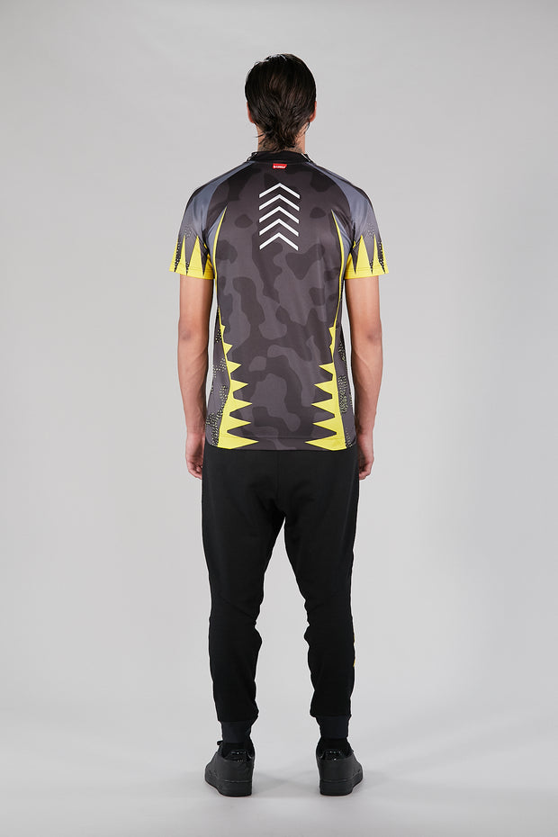 SUBLIME TEE MAN YOKOIPRO - ARMOUR FIT. DOMINATE THE GAME BLACK / VIBRANT YELLOW