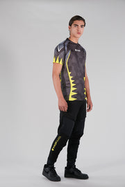SUBLIME TEE MAN YOKOIPRO - ARMOUR FIT. DOMINATE THE GAME BLACK / VIBRANT YELLOW